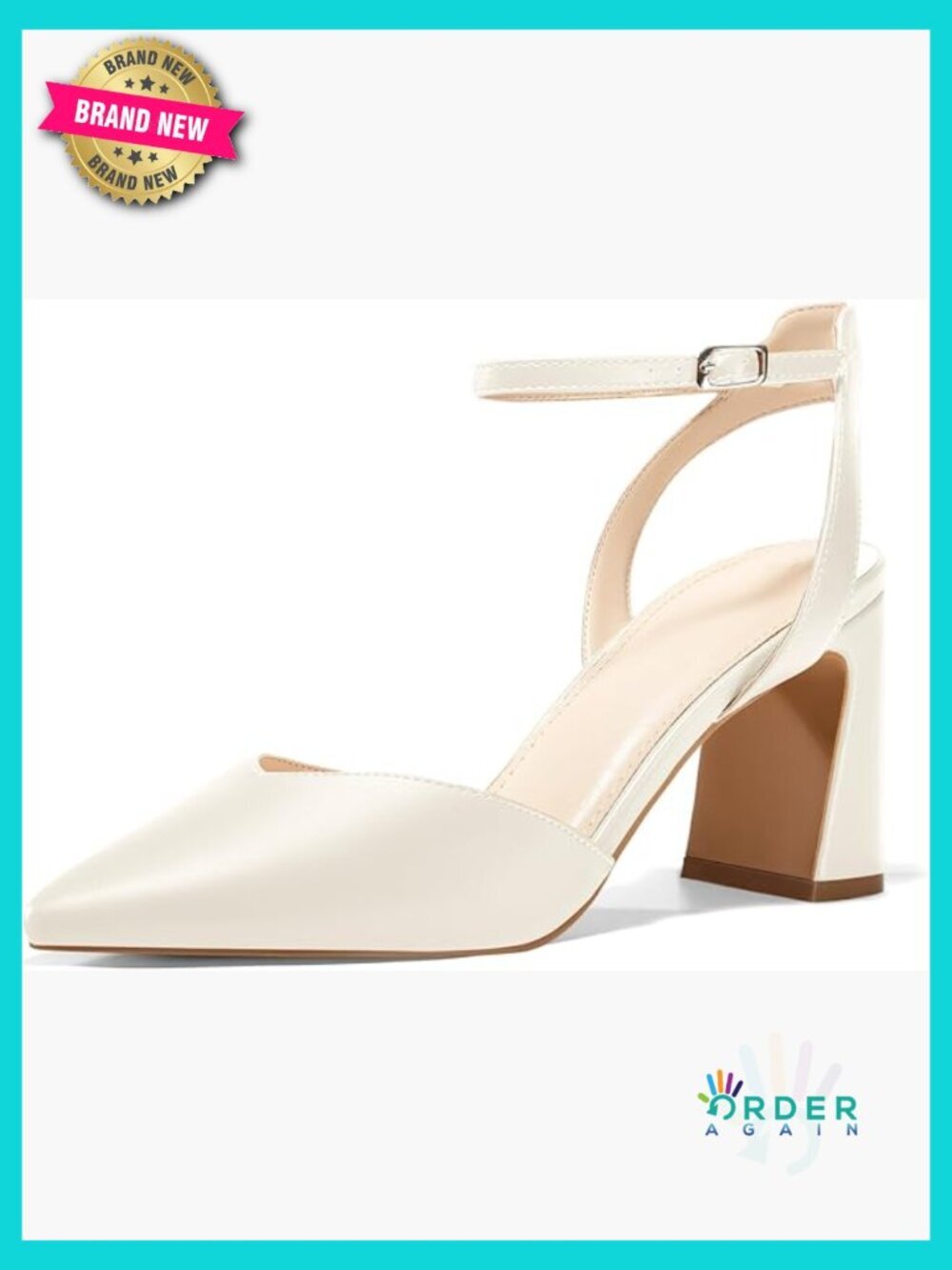 Chunky Block Heel Pumps Slingback Ankle Strap Dress Sandals Wedding Shoes